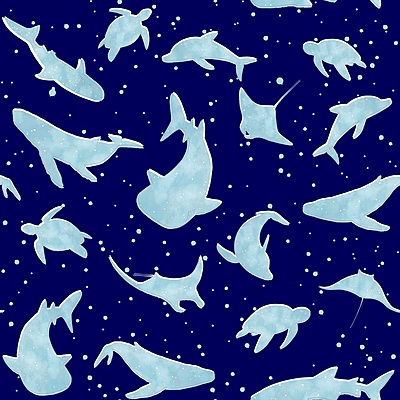 Blue Sea Life Collection - Contoured Front