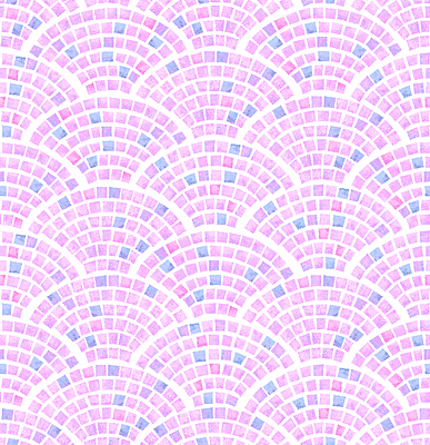 Pink Cobblestone Collection - Contoured Front