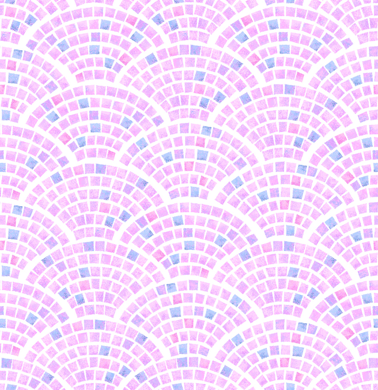 Pink Cobblestone Collection - Contoured Front Pink Cobblestone Collection - Contoured Front